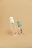 BIBS Glas Latex Slow Flow Babyfles 0+ Maanden Ivory - thumbnail