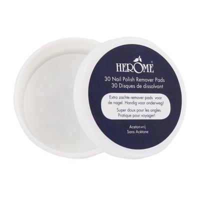 Herome 30 Nailpolish Remover Pads - Aceton vrij Herome 30 Nailpolish Remover Pads - Aceton vrij