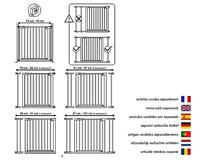 Veiligheidsbarrière WEBABY MOBI Wit 73-80 cm - thumbnail