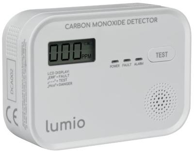 Lumio7900605 Koolmonoxidemelder | batterij LCD | Lumio - 7900605