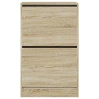 Schoenenkast 60x34x96,5 cm bewerkt hout sonoma eikenkleurig - thumbnail