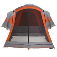 Tunneltent 8-persoons waterdicht grijs en oranje - thumbnail