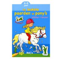 Standaard Uitgeverij Plakken en kleuren - de leukste paarden en pony&apos;s, 4-6 jaar - thumbnail