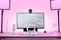 Razer Kraken Kitty V3 Pro - RGB Kitty draadloze gamingheadset - reactieve kattenoren voor streaming Hoofdtelefoon - Triforce 40mm Driver - Hyperspeed Wireless & Bluetooth - THX Spatial Audio | Wit - thumbnail