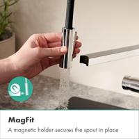 Hansgrohe Talis Select M54 PowderSpray ééngreeps keukenkraan Semi-Pro 3jet, chroom - thumbnail