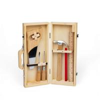 Bigjigs houten diy gereedschapskist, 6dlg. - thumbnail