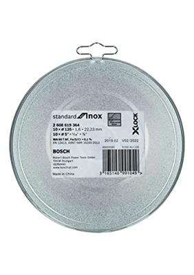 Bosch Accessories X-LOCK 2608619364 Doorslijpschijf recht 125 mm 10 stuk(s) Inox Bosch Accessories X-LOCK 2608619364 Doorslijpschijf recht 125 mm 10 stuk(s) Inox