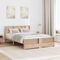 Bedframe met hoofdeinde Bruin 140 x 200 cm Massief grenenhout - thumbnail