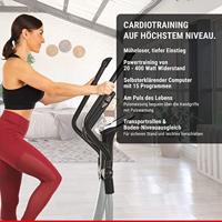 FINNLO hometrainer "crosstrainer loxon xtr" mod. 24 crosstrain.ergo loxon xtr white/silver - thumbnail