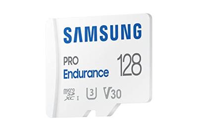 Samsung PRO Endurance + Adapter microSDXC 128GB Micro SD-kaart Wit - thumbnail
