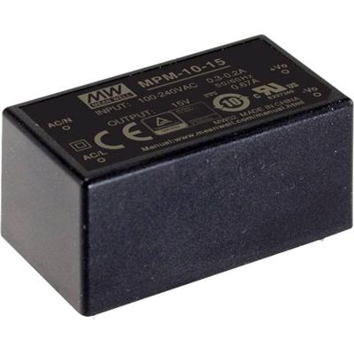 MEAN WELL MPM-10-5 AC/DC-printnetvoeding 5 V/DC 2 A
