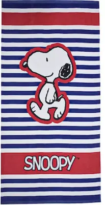 Snoopy handdoek 70 x 140 cm stripes Snoopy handdoek 70 x 140 cm stripes