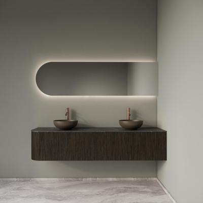 Badkamermeubelset Gliss Design Alluro 180 cm Rechts Charcoal Badkamermeubelset Gliss Design Alluro 180 cm Rechts Charcoal