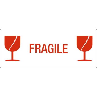 Waarschuwingsetiket fragile 500 stuks