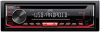 Jvc Kd-T402 Cd-Autoradio Met Rds (High-Performance Tuner, Usb, Aux-Ingang, Android Music Control, Bass Boost, 4X50 Watt, Rood) Zwart - thumbnail