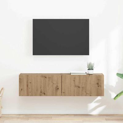 TV Wandkast 2 pcs Ambachtelijk eiken 60 x 31 x 29.5 cm TV Wandkast 2 pcs Ambachtelijk eiken 60 x 31 x 29.5 cm