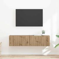 TV Wandkast 2 pcs Ambachtelijk eiken 60 x 31 x 29.5 cm - thumbnail