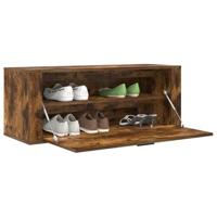VidaXL Schoenenkast wandgemonteerd 100x35x38 cm bewerkt hout eiken - thumbnail