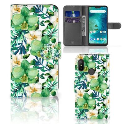 Xiaomi Mi A2 Lite Hoesje Orchidee Groen