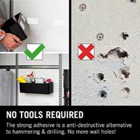 VELCRO® VEL-EC60242 Klittenband Om vast te plakken Haak- en lusdeel, Extra sterk (l x b) 1000 mm x 50 mm Wit 1 m - thumbnail