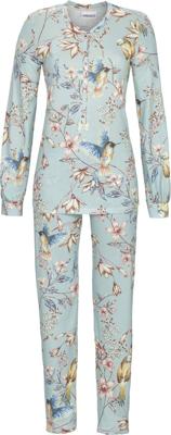 Blauwe pyjama bloemen vogels