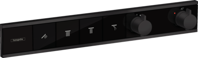 Hansgrohe RainSelect thermostaat inbouw voor 4 functies, mat zwart Hansgrohe RainSelect thermostaat inbouw voor 4 functies, mat zwart
