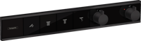 Hansgrohe RainSelect thermostaat inbouw voor 4 functies, mat zwart - thumbnail