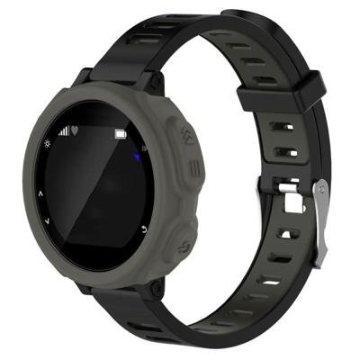 Effen kleur siliconen horloge beschermhoes voor de Garmin F235 / F750(Grey)