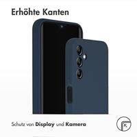 Accezz Liquid Silicone Backcover Samsung Galaxy A14 (5G) Telefoonhoesje Blauw - thumbnail