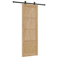 Schuifdeur met Hardware Set 'ORKDAL'van Massief Vurenhout - thumbnail