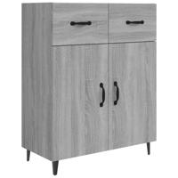 Dressoir 69,5x34x90 cm bewerkt hout grijs sonoma eikenkleurig - thumbnail