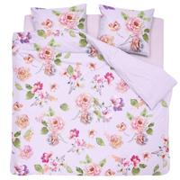 Cinderella Vivienne dekbedovertrek - 2-persoons (200x200/220 cm + 2 slopen) - Katoen satijn - Lilac - thumbnail