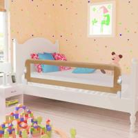 VidaXL Bedhekje peuter 150x42 cm polyester taupe - thumbnail