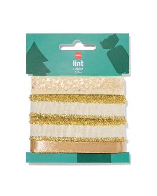 HEMA Cadeaulinten 3m goud - 3 sstuks