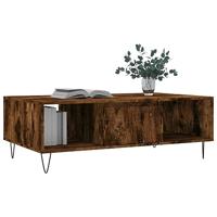 Salontafel 104x60x35 cm bewerkt hout gerookt eikenkleurig - thumbnail