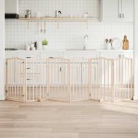 Hondenhek inklapbaar 6 panelen 300 cm populierenhout - thumbnail