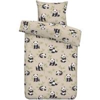 Dekbedovertrek Coco - zand - 140x200 cm - Leen Bakker - thumbnail