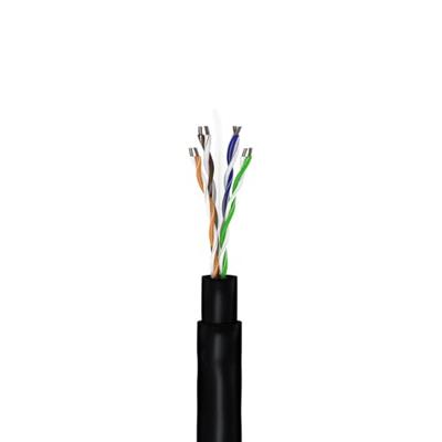 UTP CAT6 box 305m zwart massief OUTDOOR set - 1381541