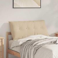 VidaXL Rugkussen crème 100 x 19 x 50 cm stof - thumbnail