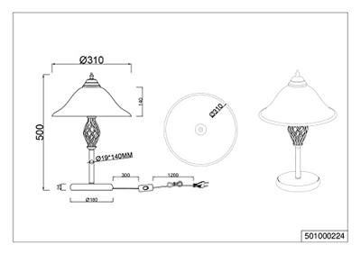 Trio Schemerlamp Rustica 501000224