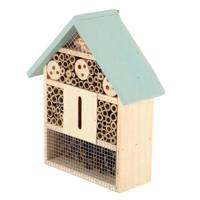 Esschert Design Houten Insectenhotel 10x24x29 cm Naturel/Mintgroen - thumbnail