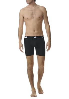 Adidas Boxershorts flex cotton lang 3-pack zwart