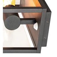 SLV QUADRULO SENSOR 1002402 Wandlamp Energielabel: E (A - G) E27 Antraciet - thumbnail