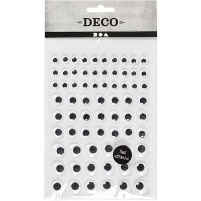 Creativ Company Wiebelogen, zelfklevend, d 8+12+14 mm, wit, 69 stuk, 1 vel Creativ Company Wiebelogen, zelfklevend, d 8+12+14 mm, wit, 69 stuk, 1 vel