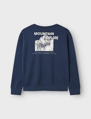 Name it winter sweater jongens - blauw - relaxed fit - NkmOrville