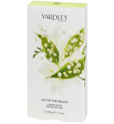 Yardley London zeep lily of the valley 3x100gr.