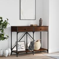 Wandtafel 100x39x78,5 cm bewerkt hout bruin eikenkleur - thumbnail