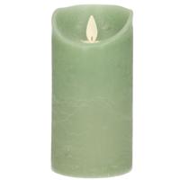 LED Kaars Wax Jade Groen 15cm - thumbnail