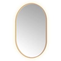 Hotbath &More Mirrors Oval LED Badkamerspiegel - Ovaal - 120 x 80 cm - Geborsteld Koper Pvd - thumbnail