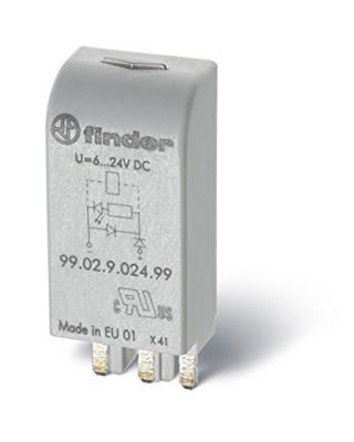 Finder Steekmodule Met EMC-ontstoringsschakeling, Met LED, Met varisator 99.02.0.060.98 Lichtkleur (naam): Groen Geschikt voor model: Finder 96.04, Finder Finder Steekmodule Met EMC-ontstoringsschakeling, Met LED, Met varisator 99.02.0.060.98 Lichtkleur (naam): Groen Geschikt voor model: Finder 96.04, Finder